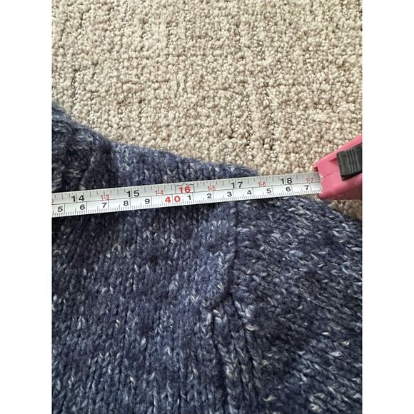 L.L.Bean Women’s Navy Blue Knit Sweater – Size Large - Picture 6 of 7